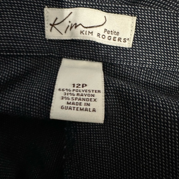 Kim Rogers Dark Gray Dress Pants Women's Size 12 Petite - Picture 4 of 5